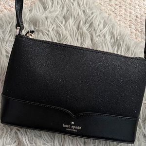 Kate Spade Black Sparkly Crossbody Purse